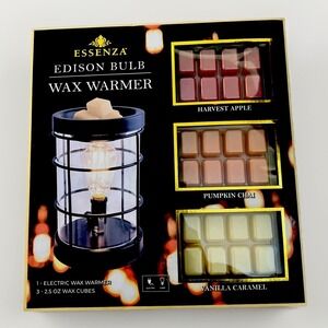 Essenza Edison Bulb Electric Wax Warmer Farmhouse Rustic Nautical Fragrance Cube